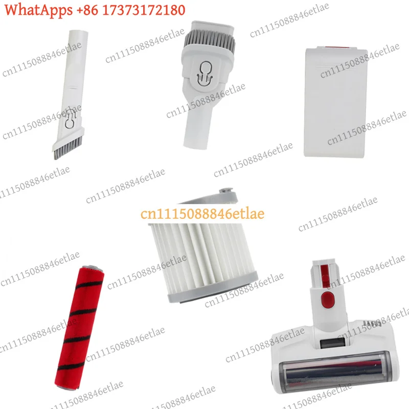Battery Pack Main Roll Brush HEPA Filter for Xiaomi JIMMY JV51 Handheld Vacuum, Replacement Parts