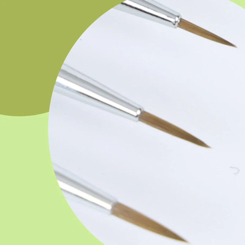 مجموعة فرش تفصيلية للتفاصيل الدقيقة والتلوين ، فرش مصغرة ، ألوان مائية ، زيتية مصغرة ، موديلات سوداء ، 11 144