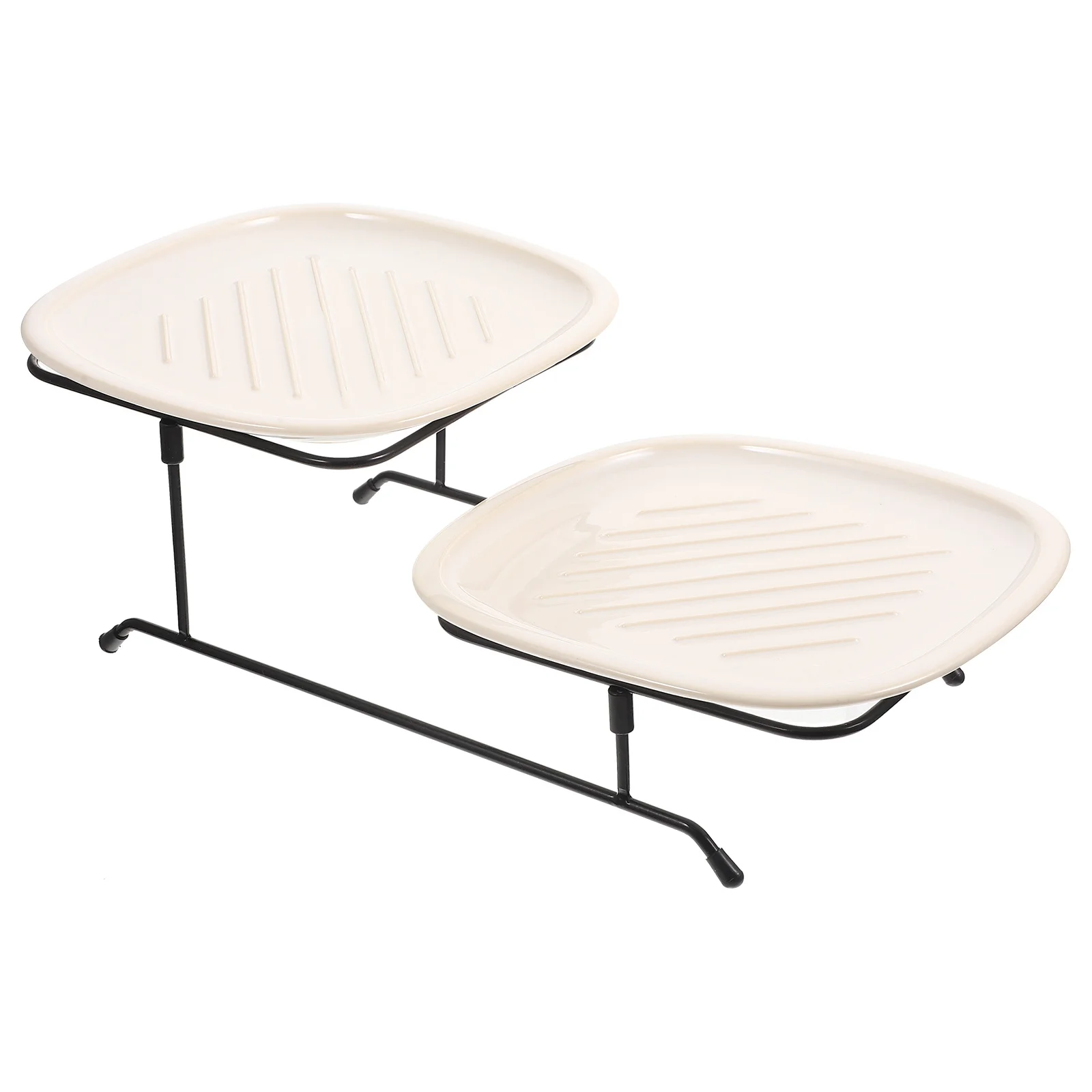 

Dessert Display Tray Cake Stand Tiered Snack Serving Plate Detachable Fruit Rack for Living Room Kitchen Hotel Restaurant