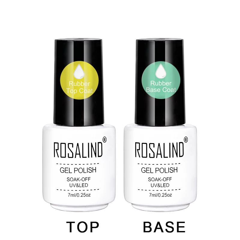 Rosalind 7Ml Top Base Matt Jas Nail Gel Polish Langdurige Versterken Hybrid Vernissen Nail Art Manicure Top Primer jas Uv Gel