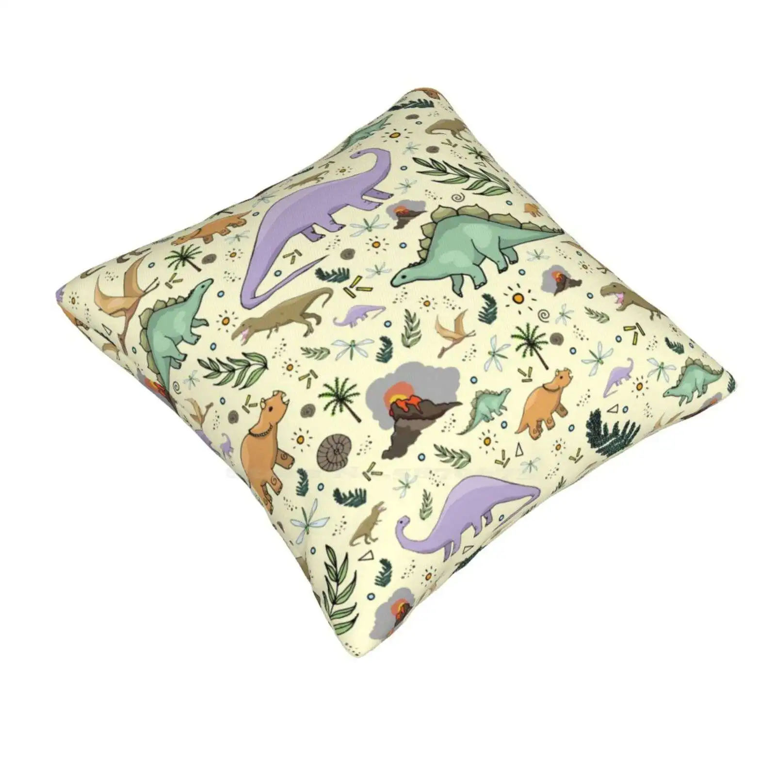 Dinosaurs! Fashion Sofa Throw Pillow Cover Pillowcase Dinosaur Pattern Brontosaurus Triceratops Tyrannosaurus T Rex Stegosaurus