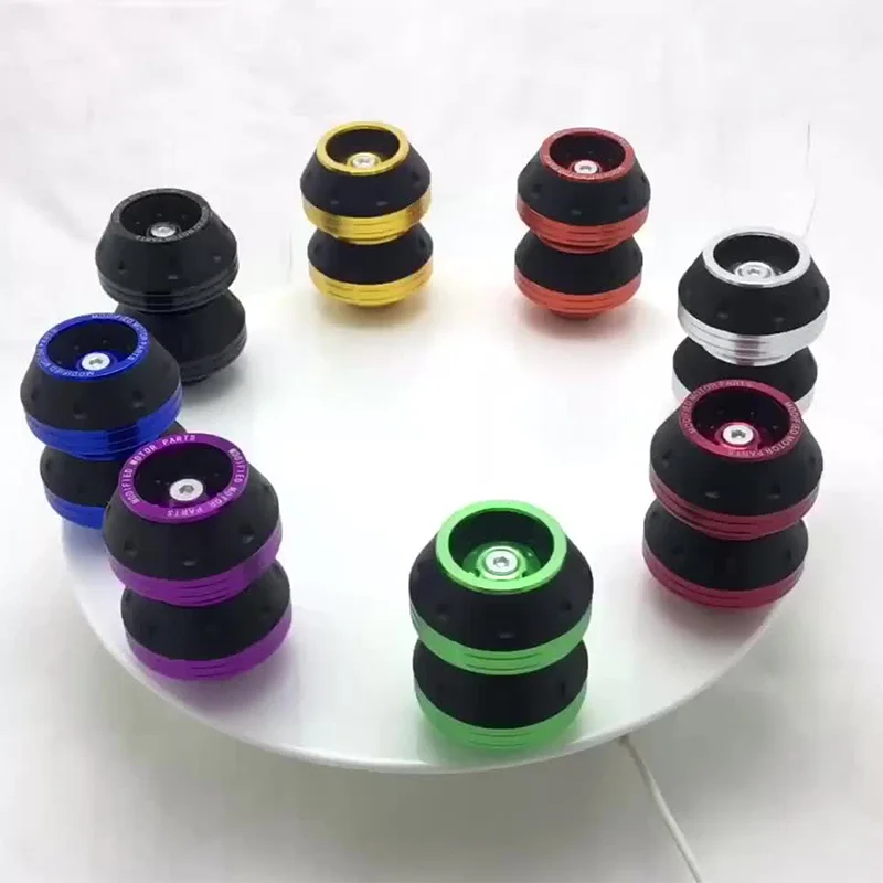 Colorful Motorcycle Crash Protector Universal Moto Motocross Wheel Crash Damping Cups Falling Protection Cup Moto Accessories