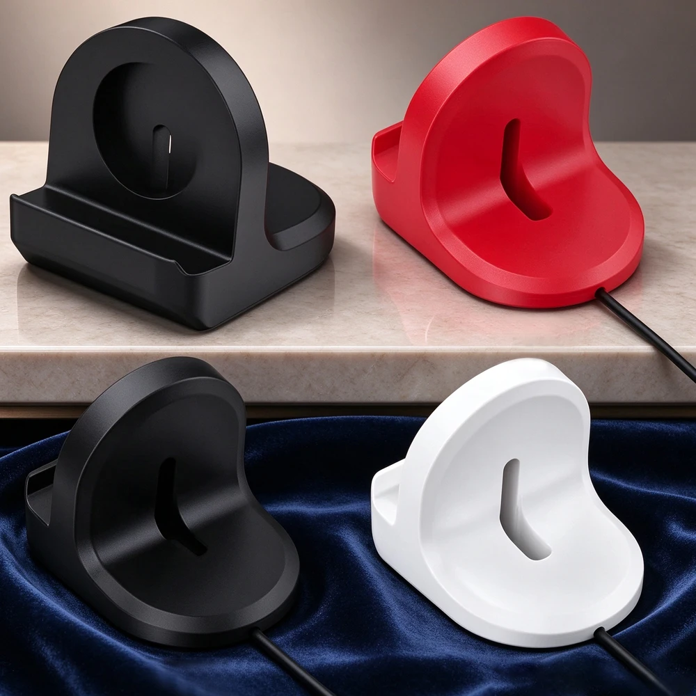 Silicone Charging Seat for Samsung Galaxy Watch 9 8 7 6 5 40/44mm 8 Classic 46mm Storage Bracket Seat Galaxy Watch Ultra 2 47mm