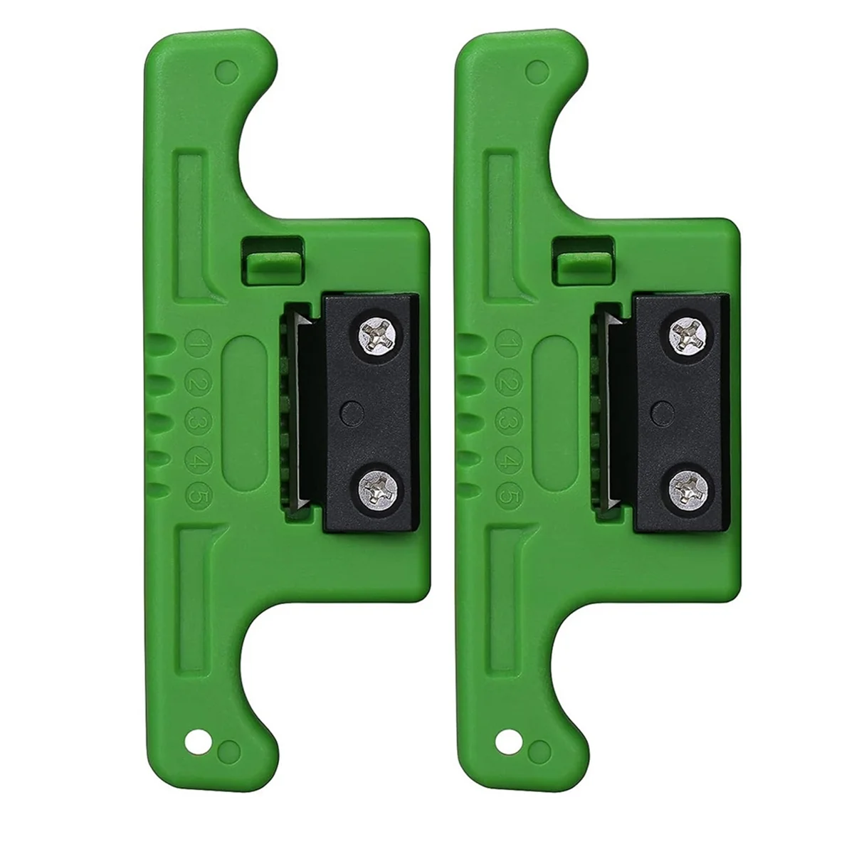 Fiber Optic Stripper Tube Stripper Cable Ribbon Stripper 1.9-3.0Mm,Loose Buffer Longitudinal Tube Stripper Green 2Pcs