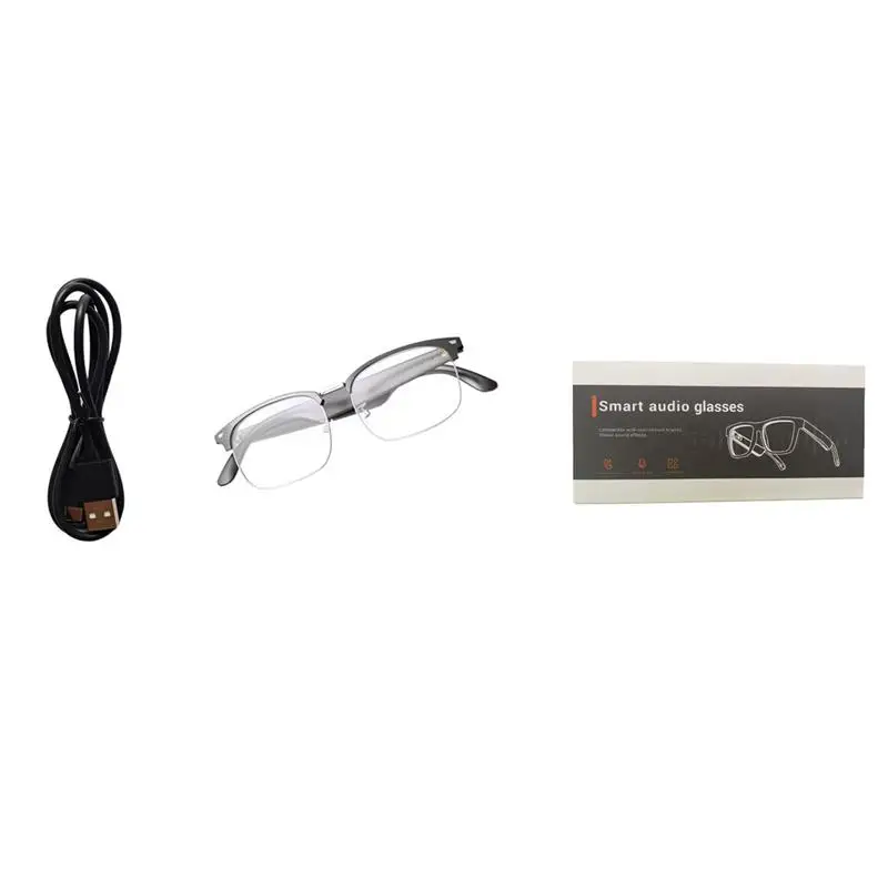 AI Smart Glasses Bluetooth Call Video Music Player Headset Support Multiple Languages Translation Color Changing Lenses