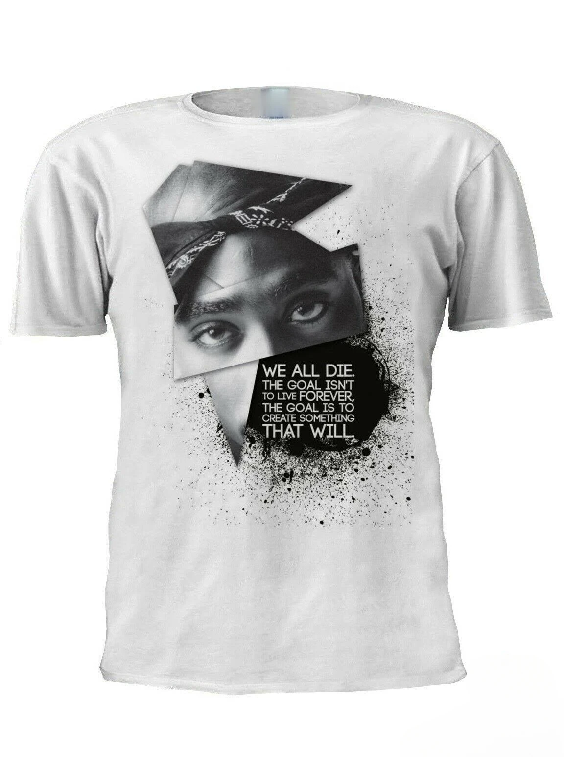 Cheavyweight streetwear Hip-hop Rapper 2pac Tupac Shakur New 100% Cotton Neck Summer Short Sleeve Casual Mens T-shirt Size S-5xl