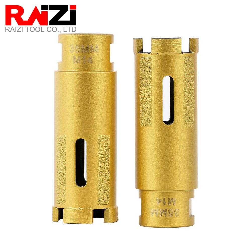 Raizi Vacuum Brazed Diamond Core Bits Drilling Bit Dry or Wet Use for Hard Granite Diamond Core Drill Bits Hole saw cutter