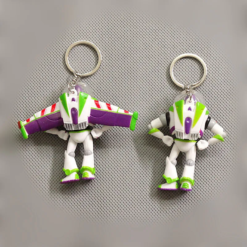 Figuras de acción de Anime de Disney Toy Story, llavero de adorno de Buzz Lightyear, accesorios de moda, decoración de mochila, regalo para niños