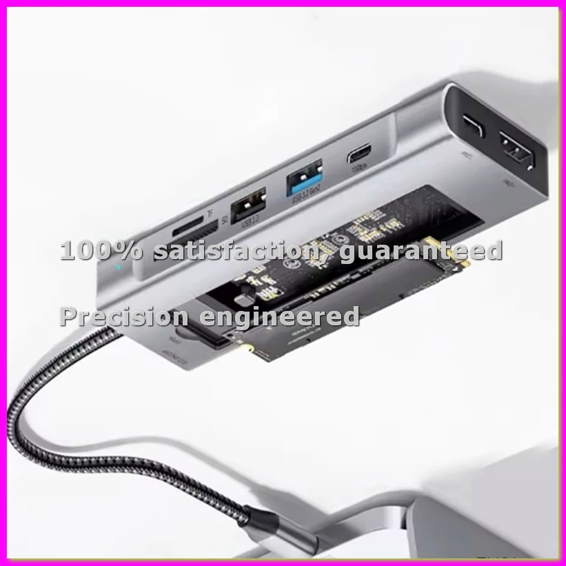 

USB-хаб с функцией дискового хранилища, корпус для M.2 NVME SSD, док-станция Type-C - ABVK