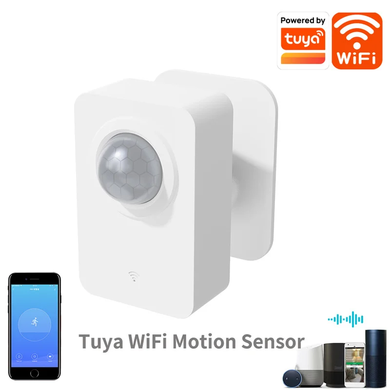 Intelligent Wide-angle Human Infrared Detector Tuya WiFi Motion Sensor Mobile App Remote Control Monitor Anti-theft Alarm