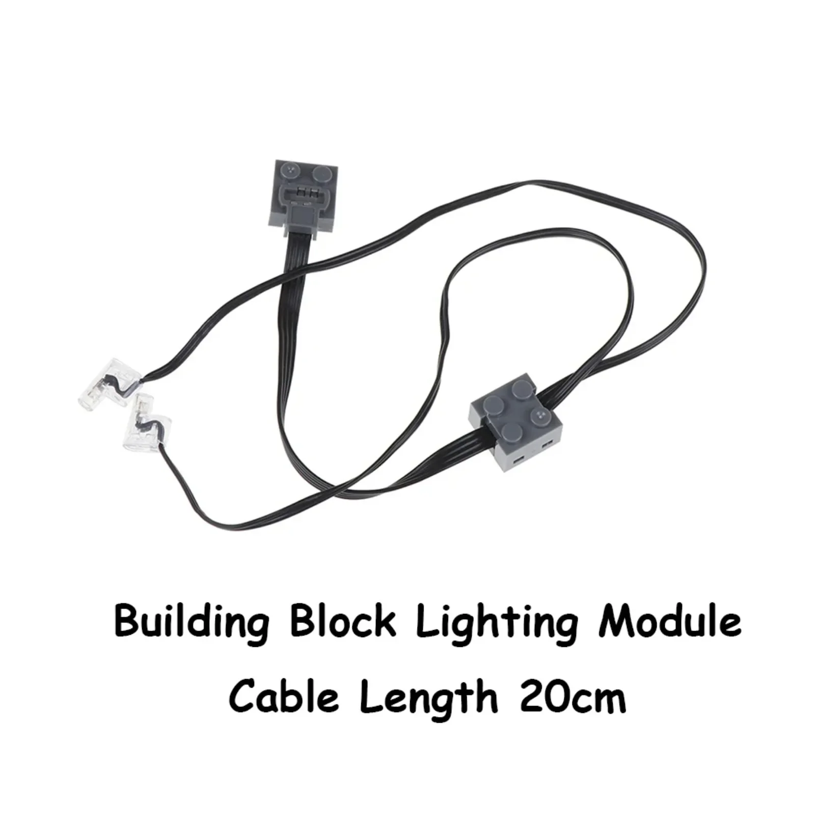 MOC Technisches Bausatz mit Motor und Batteriekasten, LED-Lichtkabel, Schalter, STEM, pädagogisches Konstruktionsspielzeug für Kinder