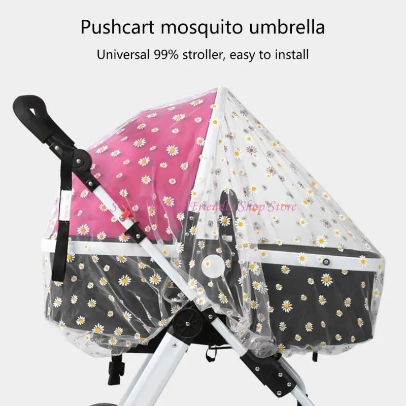 85ae Neta mosca plegable para cochecitos bebés Detalling Guard Case
