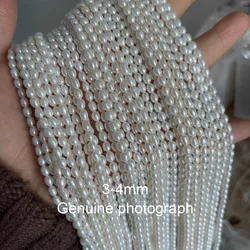 AAA High Quality Rice-shaped Natural Freshwater Pearl Spacer Beads for Jewelry Making Supplies DIY Necklace Bracelet Accessories