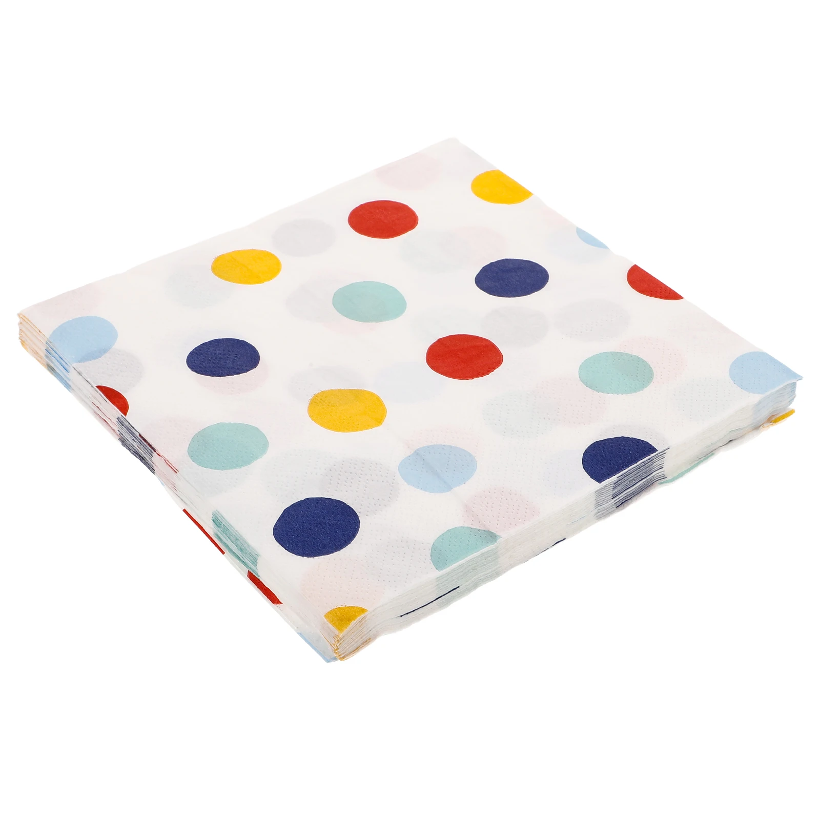 

20 Sheets Colorful Dots Printing Paper Napkins Decorative Party Supplies Wedding Dinner Soft Absorbent Tear Resistant