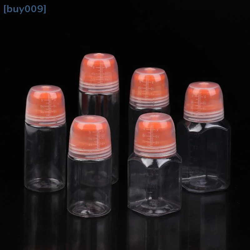 1 pz rotondo quadrato vuoto salsa di plastica spremere bottiglie contenitori per condimenti riutilizzabili con graduato per medicazione di insalata oli per barbecue