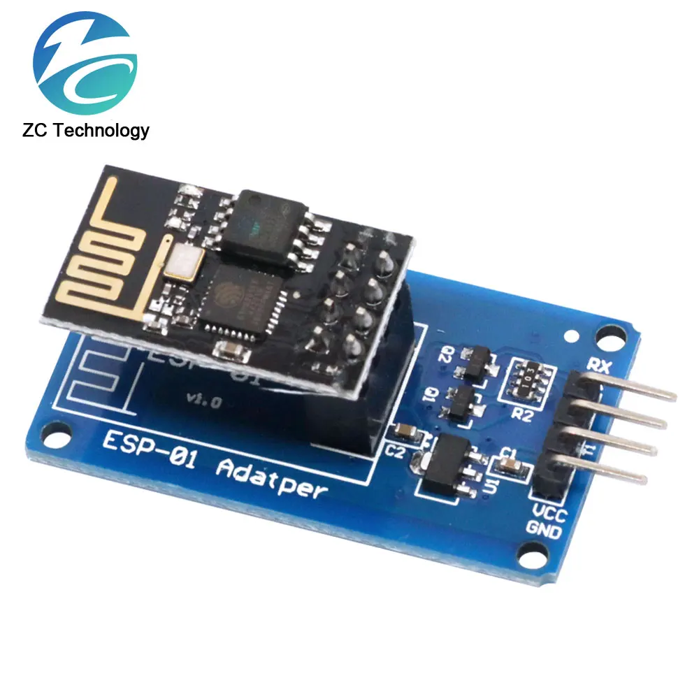 ESP8266 ESP-01 Serial WiFi Wireless Adapter Module 3.3V 5V Esp01 Breakout PCB Adapters Compatible For Arduino