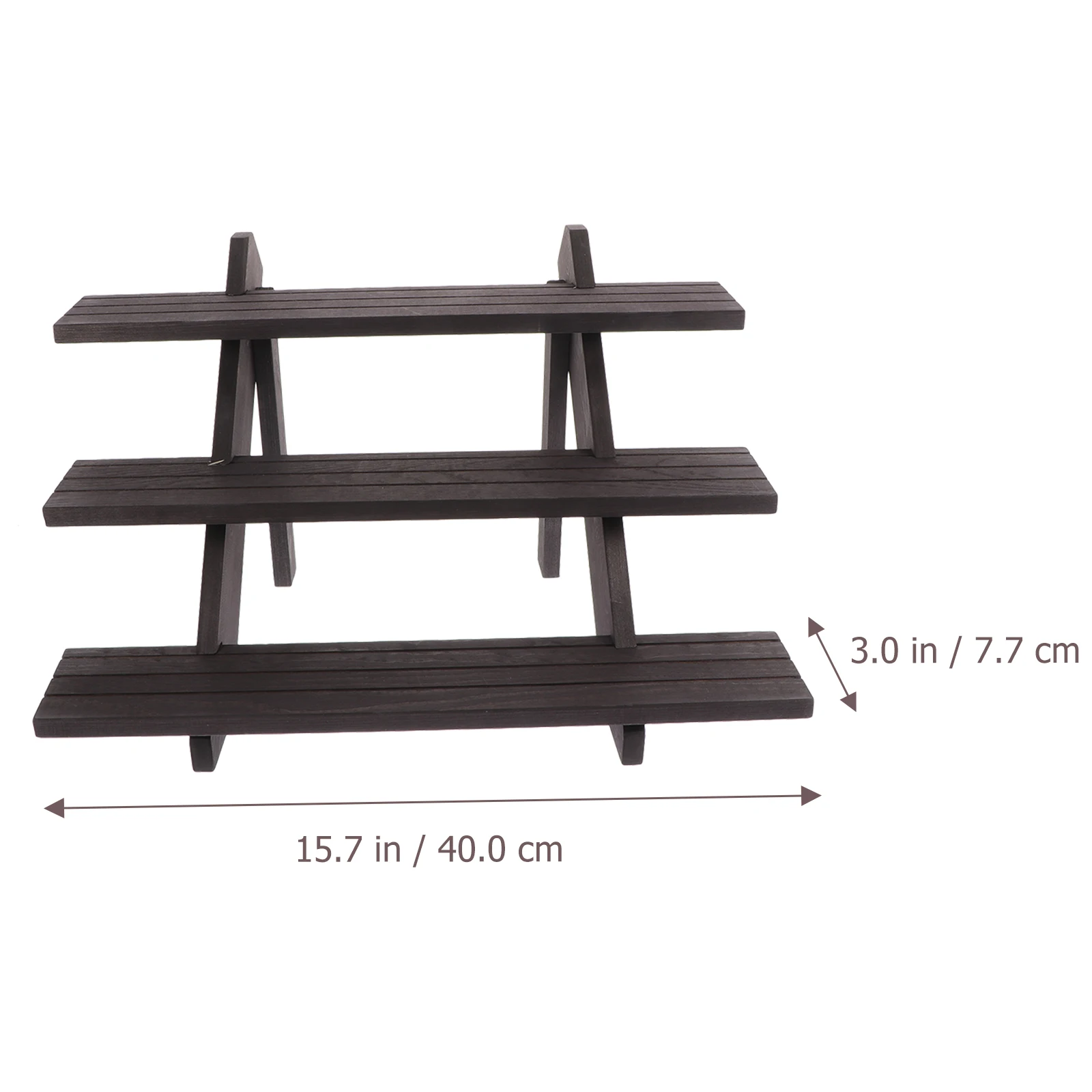 

Earring Stand Solid Wood Jewelry Holder Necklace Detachable Display Stands Rack Black Earrings Racks