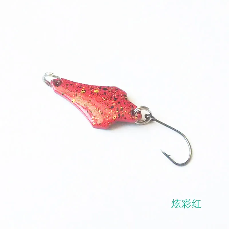 Fishing Spoons Metal Trout Lures  1.8g 3g 28mm Small Hard Bait Sequins Spinner Fishing Spoon with Single Hook