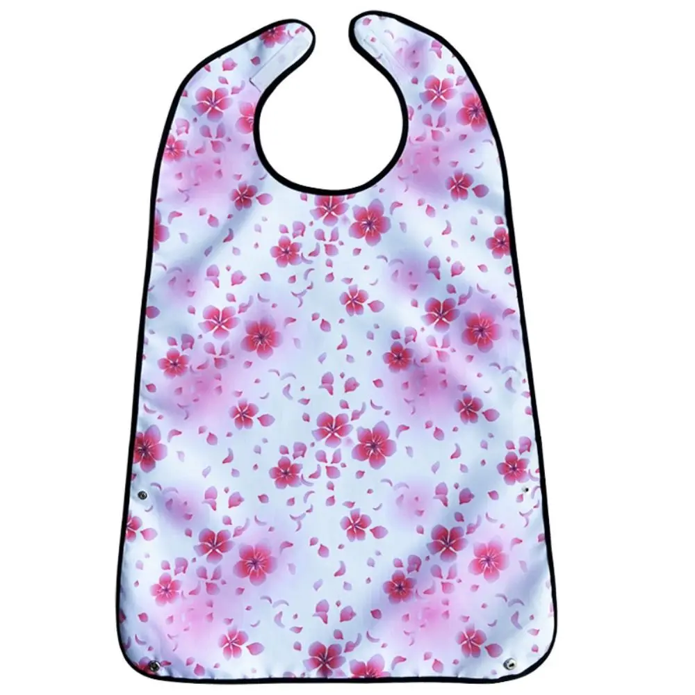 

Clothing Protectors Waterproof Adult Bib Printing Reusable Aid Apron Portable Washable Saliva Towel Ladies