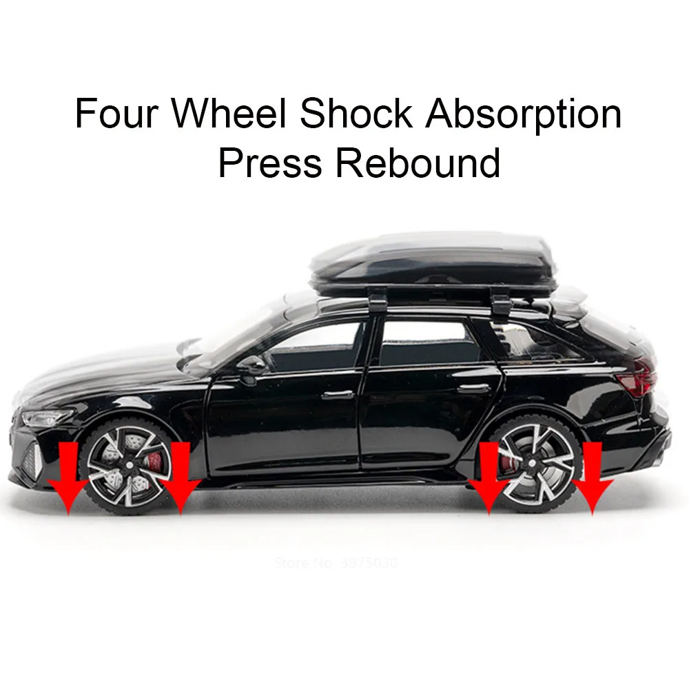 Rs6 rs7合金車モデルミニチュアトイミニチュアおもちゃサウンドライトホイールプルバック車子供のためのおもちゃフェスティバルギフト1:32スケール