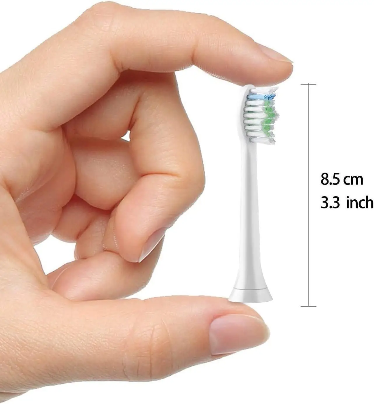 Replacement Toothbrush Heads Compatible with Philips Soni-Care Plaque Control, Diamond-Clean, EasyClean, FlexCare, Mini Bristles