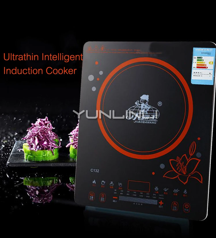 Induction Cooker Home 220V Touch Type Hot Pot Electromagnetic Stove Ultra-thin Kitchen Induction Cooker 2200W