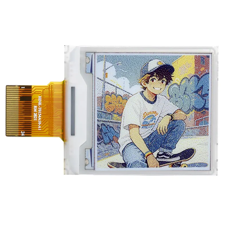 Raspberry Pi 1.54 inch e-Paper HAT+ (E) E-Ink E6 Full color Screen Display For Arduino /STM32 /ESP32/Jetson Nano 240x240