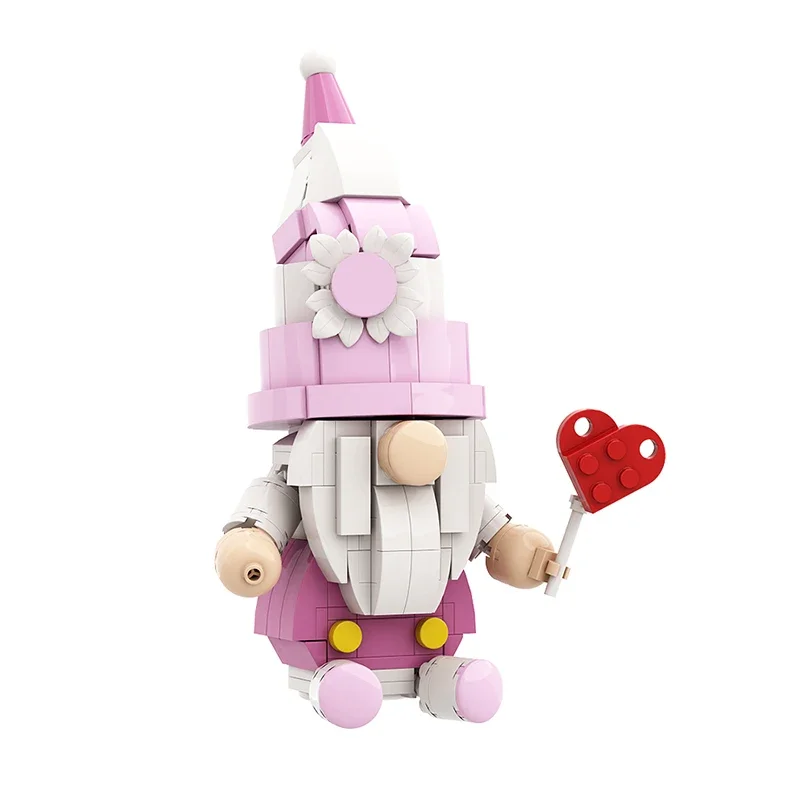Muñeco sin rostro para el Día de San Valentín, adorno de bloques de construcción, Gnomo nórdico, muñeco de anciano, Juguetes de decoración para el Día de San Valentín, Juguetes de regalo