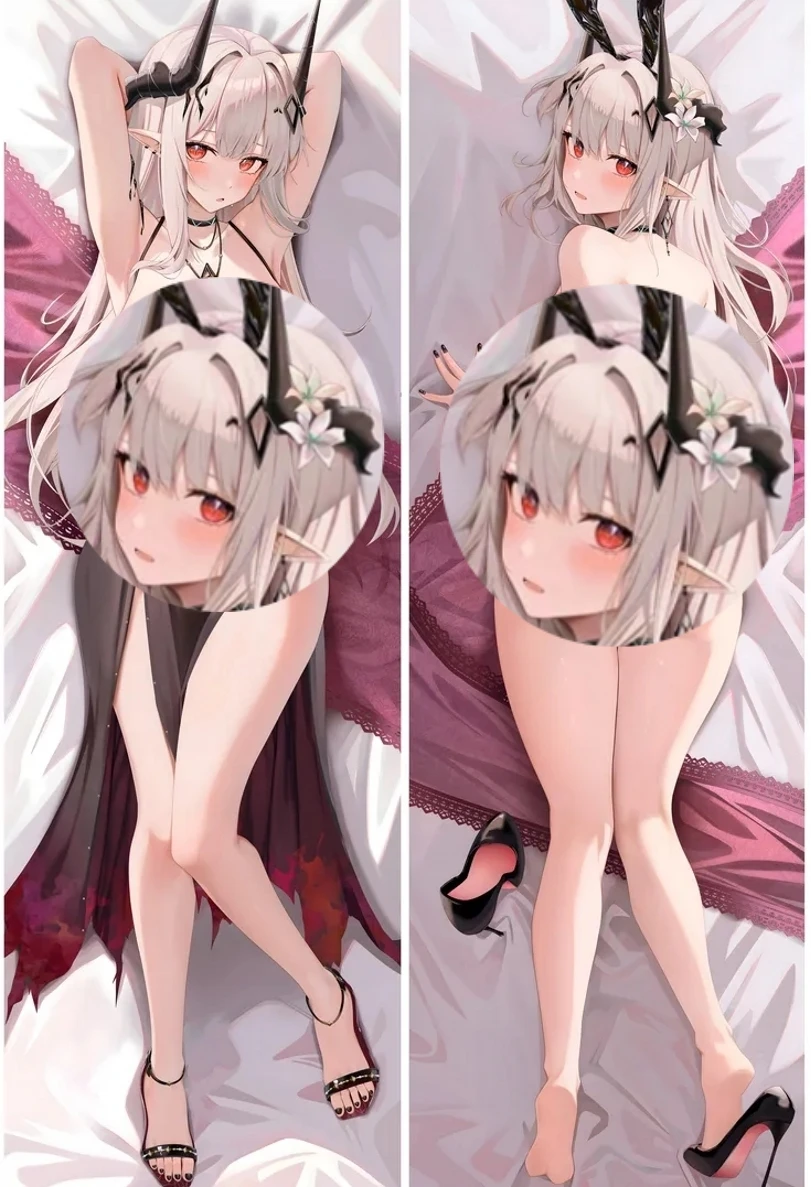 

Anime Game Arknights Mudrock Cosplay Dakimakura Pillow Case Anime Hugging Body Prop