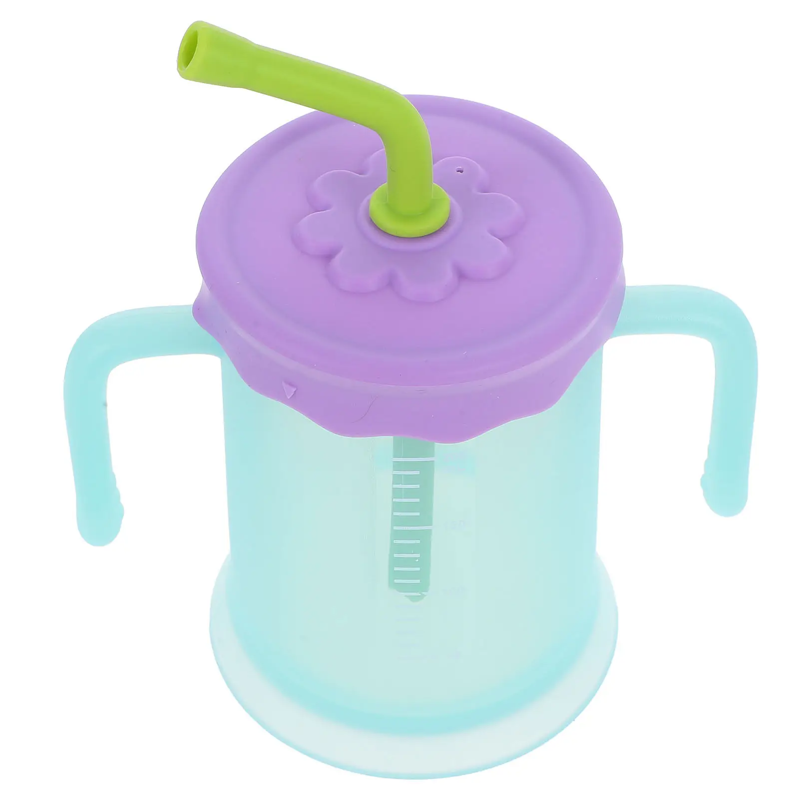 

Небьющаяся детская кружка с двойными ручками, гладкими краями, легкая, из ПП и силикона, непроливайка, легко переносить