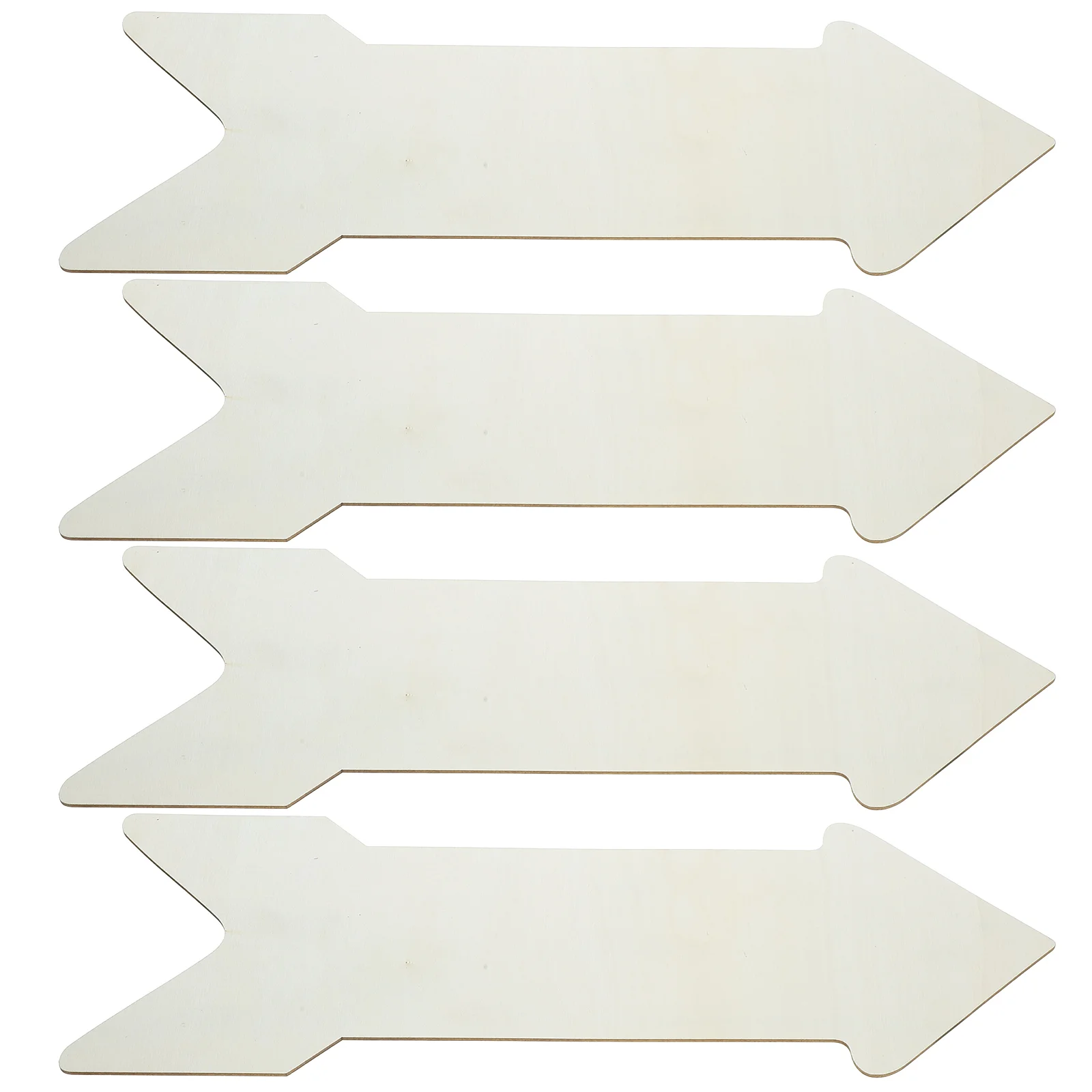 

4 Pcs Wooden Arrow Ornaments Unfinished Slices Chips Home Decor Cutouts Letter DIY Graffiti