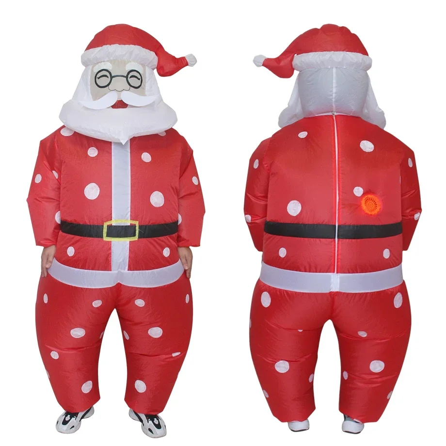 2023 Christmas Party Entertainment Adult Funny Cosplay Cartoon Doll Mascot Snowman Santa Claus Inflatable Costume Christmas Gift