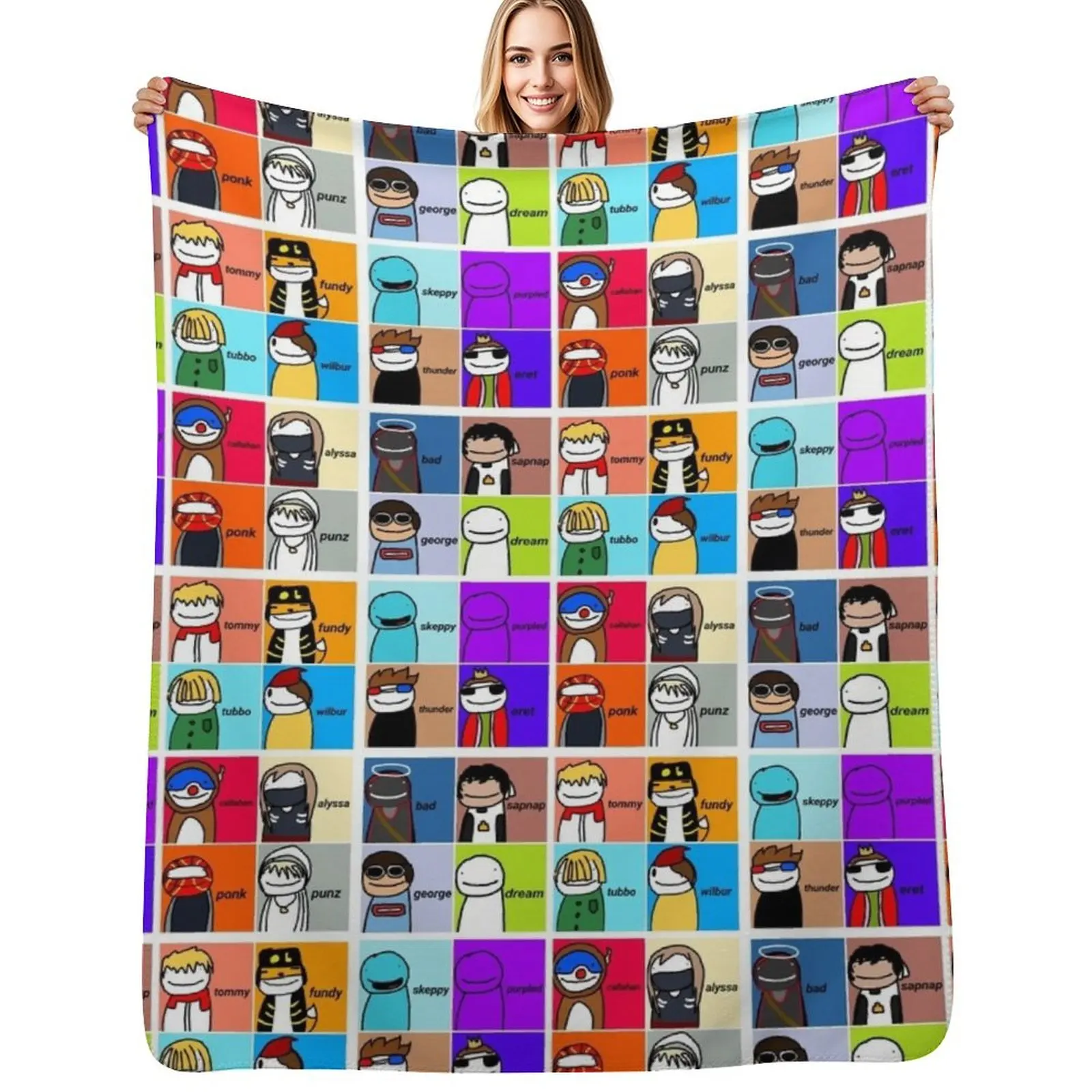 

Dream Smp Throw Blanket Heavy heavy to sleep Tourist Summer Beddings Blankets