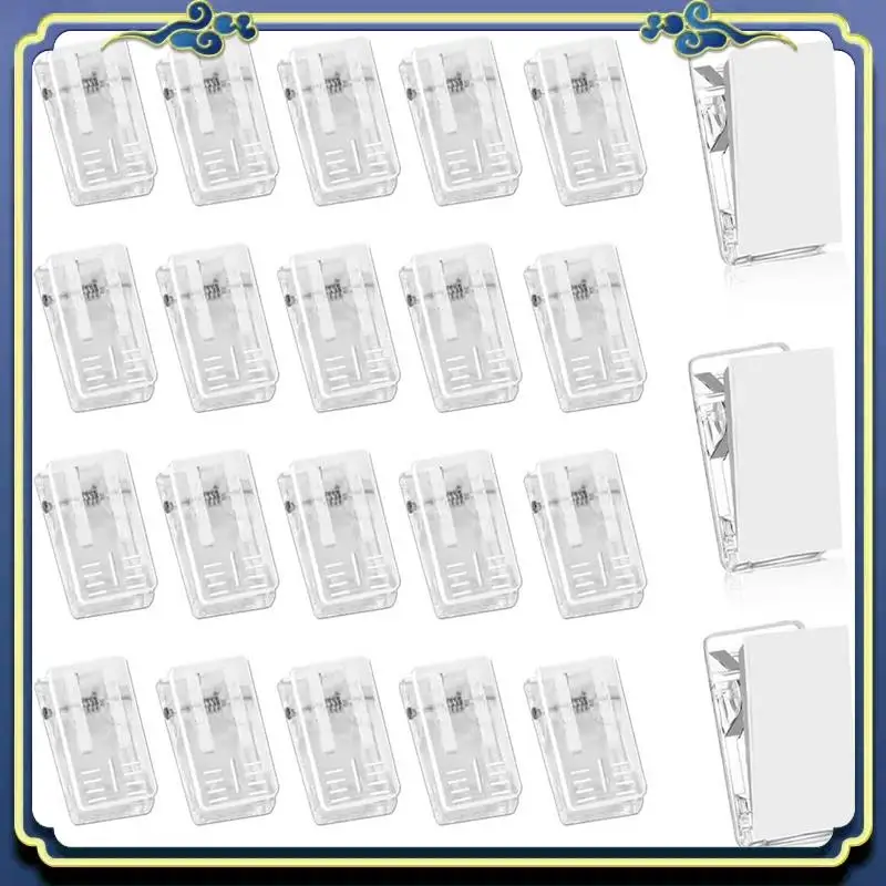 Portable 100PCS Tapestry Clips Wall Clips Photo Clips Light Clips For Office Photo Christmas , Clear