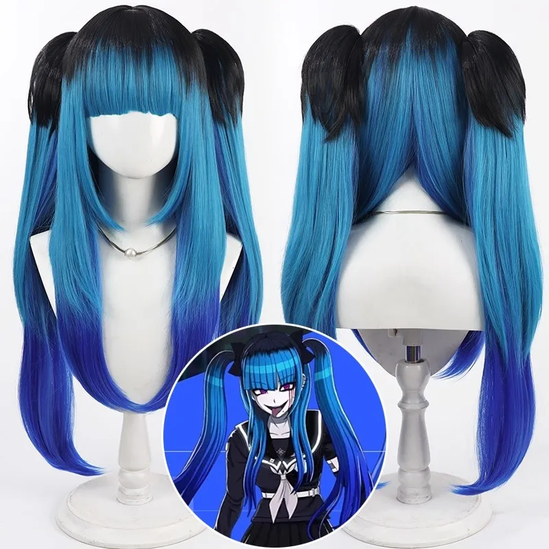 

Amemiya Darumi Cosplay Wigs Halloween Women Anime Hundred Line Cosplay Wig Heat Resistant Synthetic Hair Party Wig + Wig Cap
