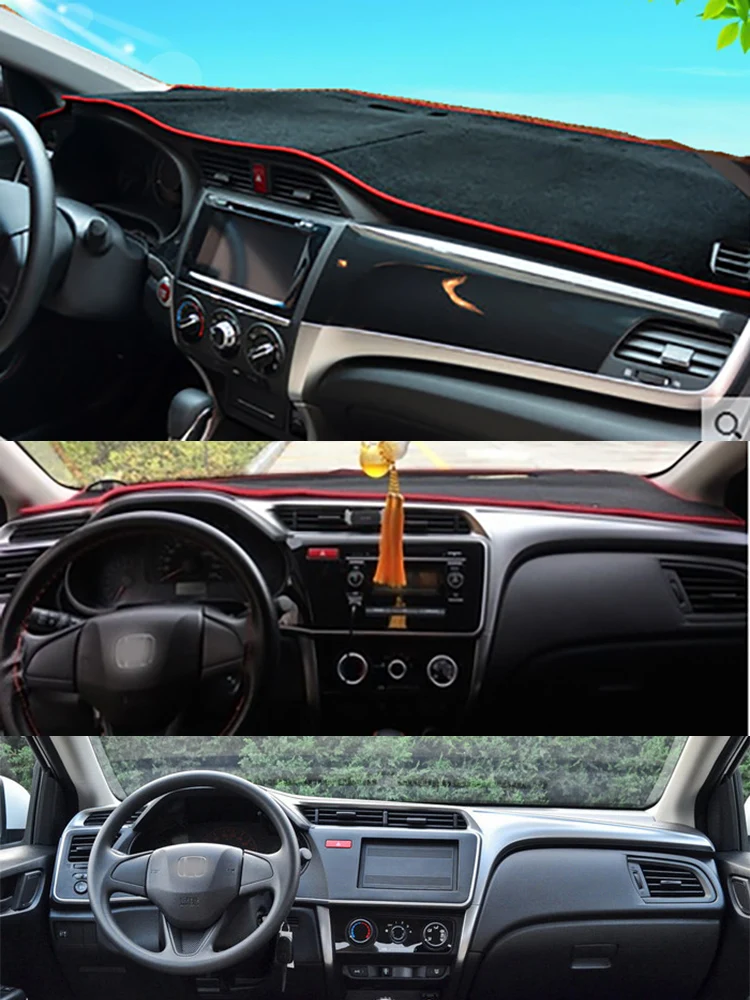 

For Honda City GM2/3/4/5/6/9 Car-Styling Dashmat Dashboard Cover Instrument Panel Insulation Sunscreen Protective Pad Ornaments
