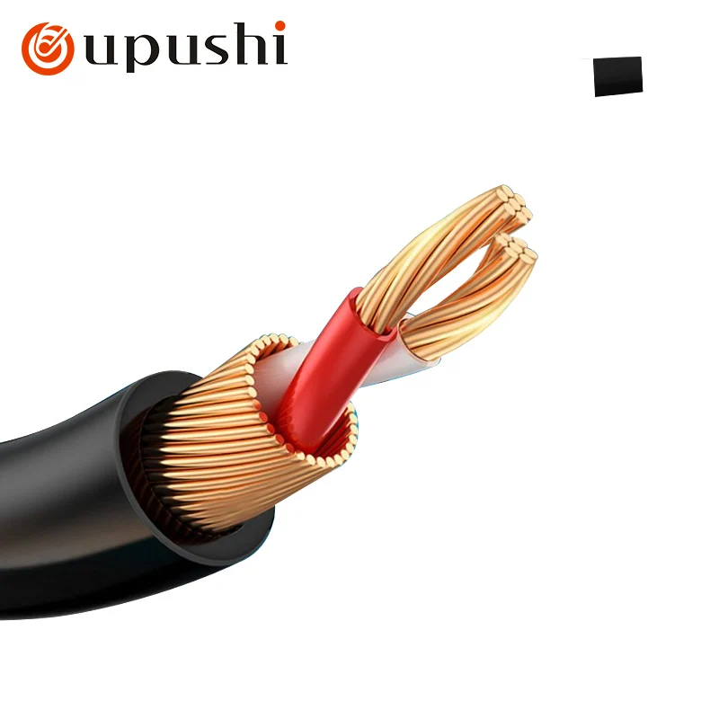 Oupushi 3.5-to-3.5 Dual Lotus Audio Cable 3.5-to-3.5 AUX Audio Cable Lossless Sound Quality Sound Cable Speaker Earphones