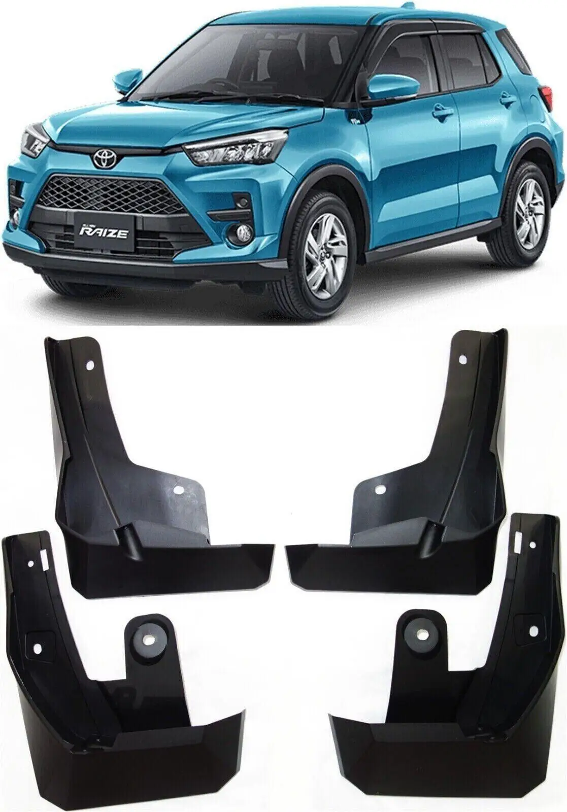 New Splash Guards Mud Flaps For 2020-2024 Toyota Raize / Daihatsu Rocky