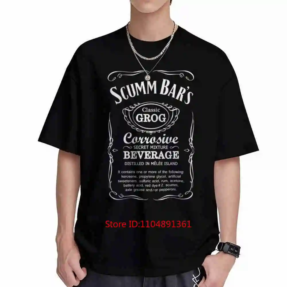 Monkey Island Guybrush LeChuck Short Sleeve Tee 100% Cotton T-Shirt