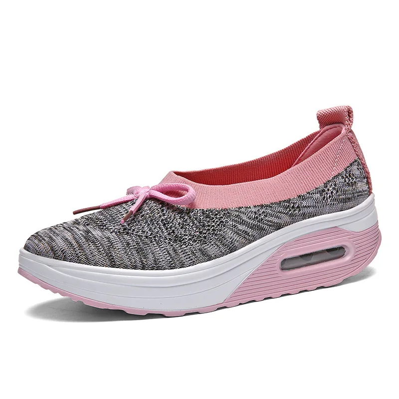 Sneakers Female Flat Soft Comfortable Fashion Lightweight Pumps Shoes Joker Slip-on Super Light Casual Vulcanize Woman Red
