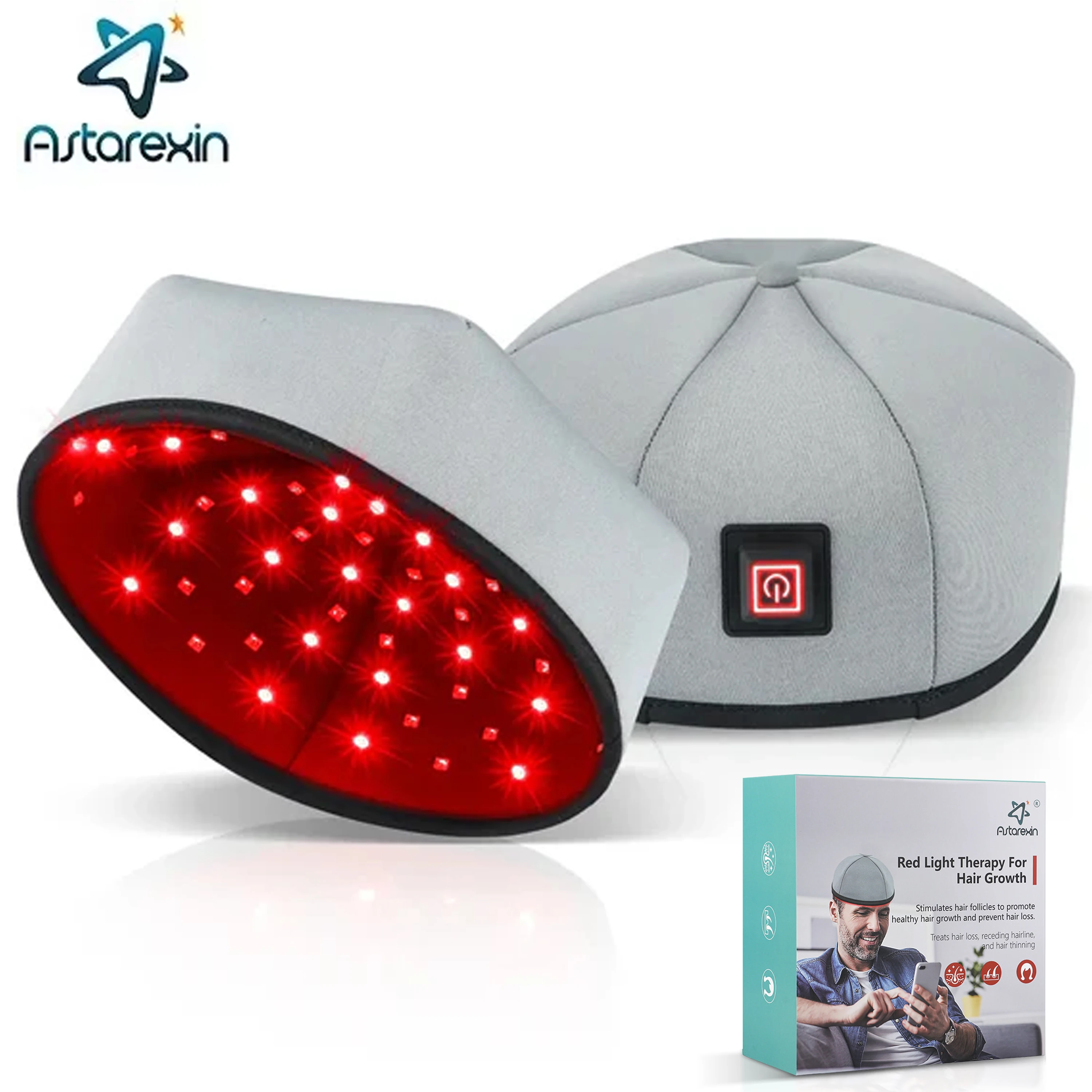 

Hair Growth Cap 660 LED Red Light Therapy Devices Anti Hair Loss Anxiety Stress Relief Head Pain Hat Scalp Relax Massager Helmet