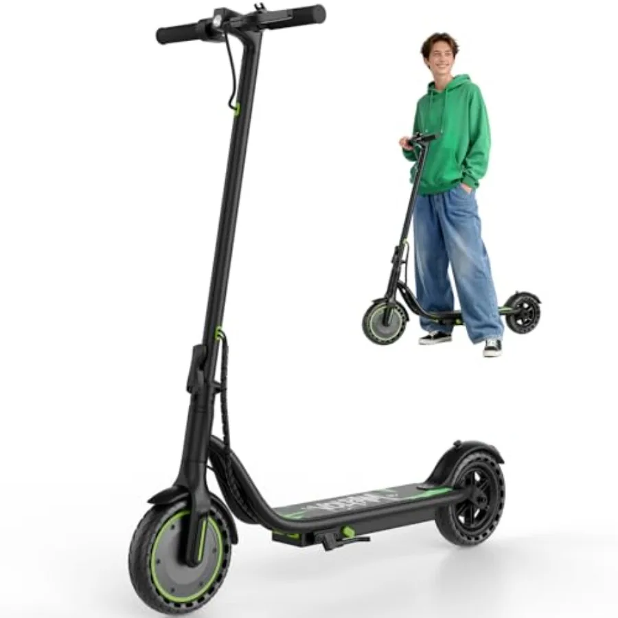 

Electric Scooter for Urban Commuting, Aluminum Alloy Frame, Matte Black, 350W Motor with 15-Mile Range and 19 MPH Top Speed, Li