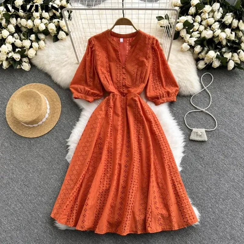 

Floral Lace Pleated Long Sleeve Dress Women ANSZKTN Fashion Dresses Women Lady Elegant Bodycon Dress