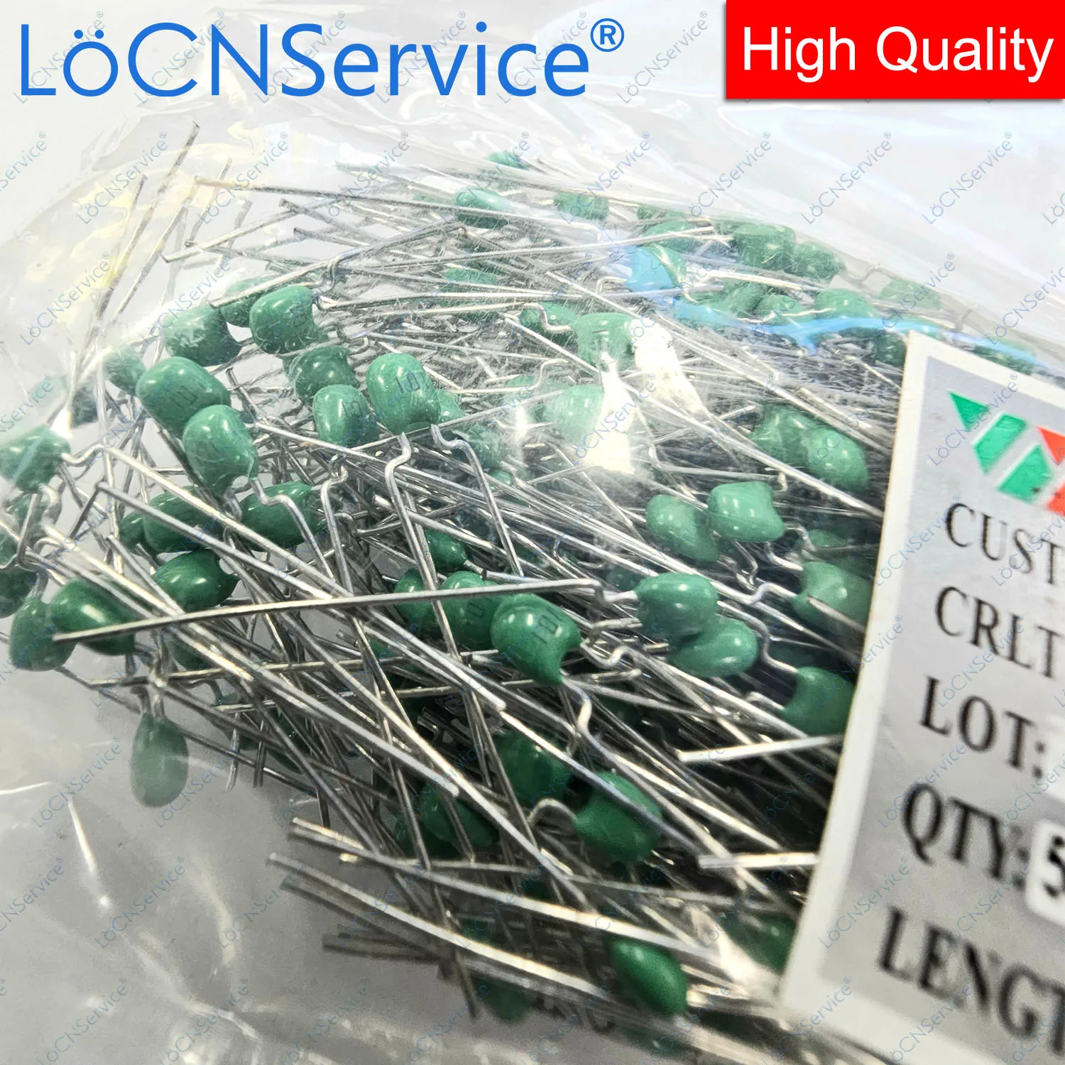 LoCNService 500PCS Green Monolithic Ceramic Capacitor 63V 15NF 22NF 33NF 47NF 68NF 100NF 153 223 333 473 683 104 5.08mm K 10%