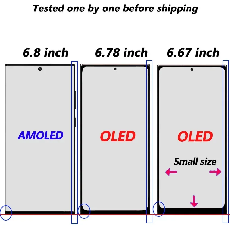 Frontal S23 Ultra Super OLED Display For Samsung Galaxy S23 Ultra LCD Touch Screen Digitizer S918 S918B S918U Replacement