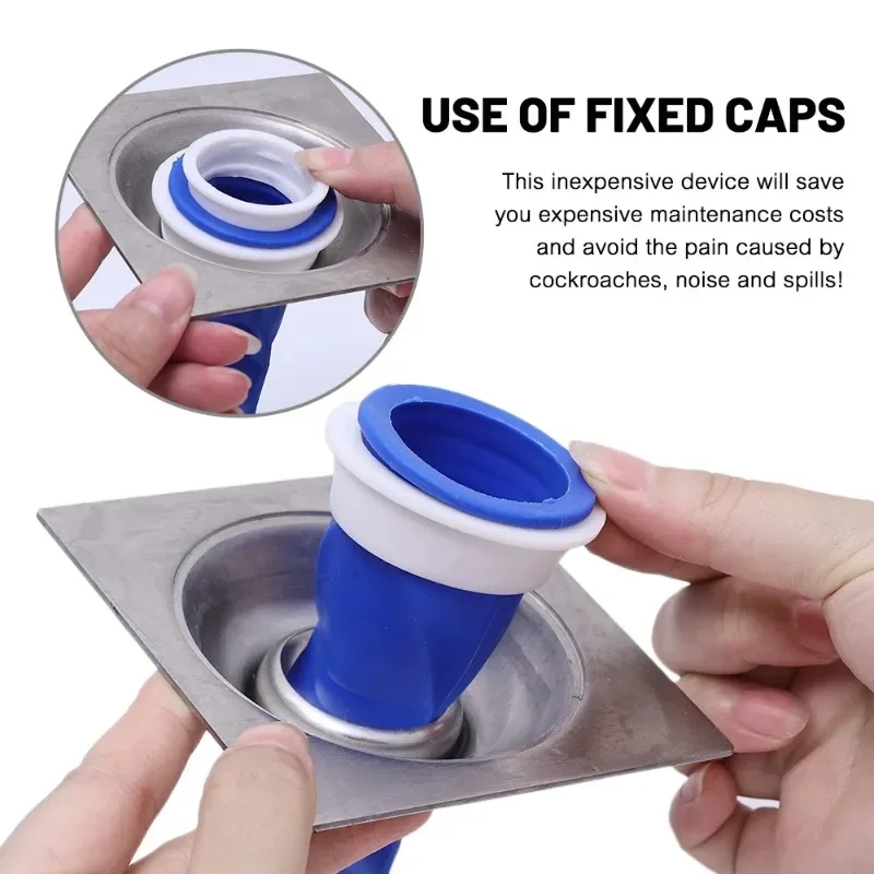 Silicone Core Sewer Pipe Round Inner Core Kitchen Toilet Floor Bathroom Sink Drain Deodorant Anti-odor Back Flow Filter Strainer