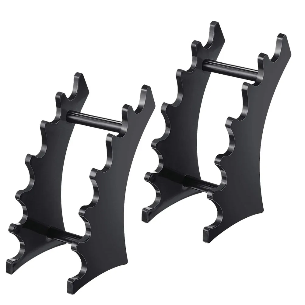 Suporte de pincel de maquiagem acrílico, 2 peças, com design curvo elegante para batom, canetas esferográficas, organização de suporte de exibição de loja de varejo