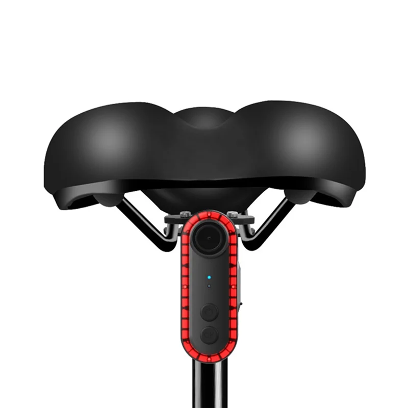 

A61P 1080P HD Bike Camera Recorder With Waterproof Tail Light For Riding - Continuous 6H Recording