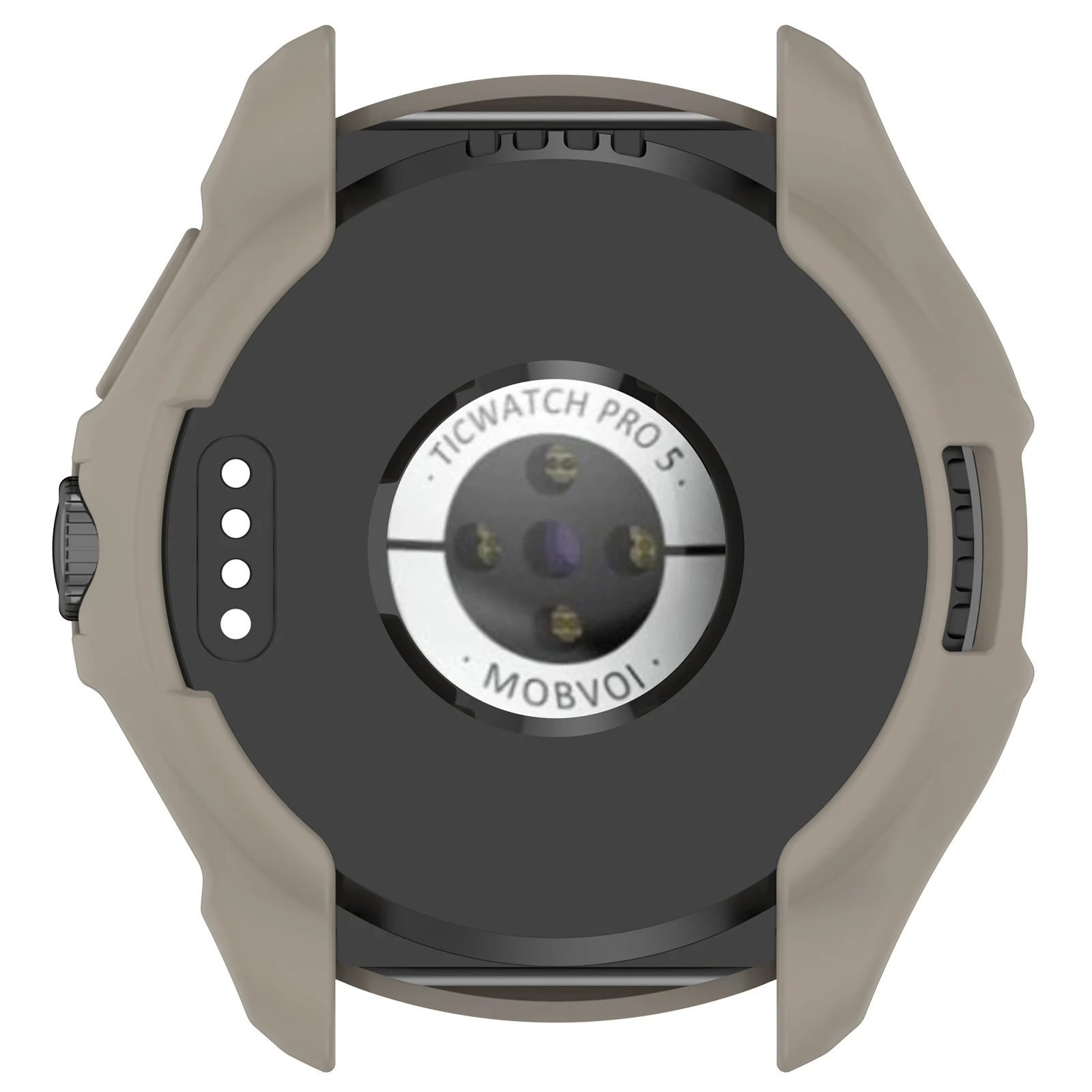 Ticwatch Pro 5 용 TPU 커버 케이스, 보호대 할로우 커버리지, 내구성 TPU 시계 보호 액세서리