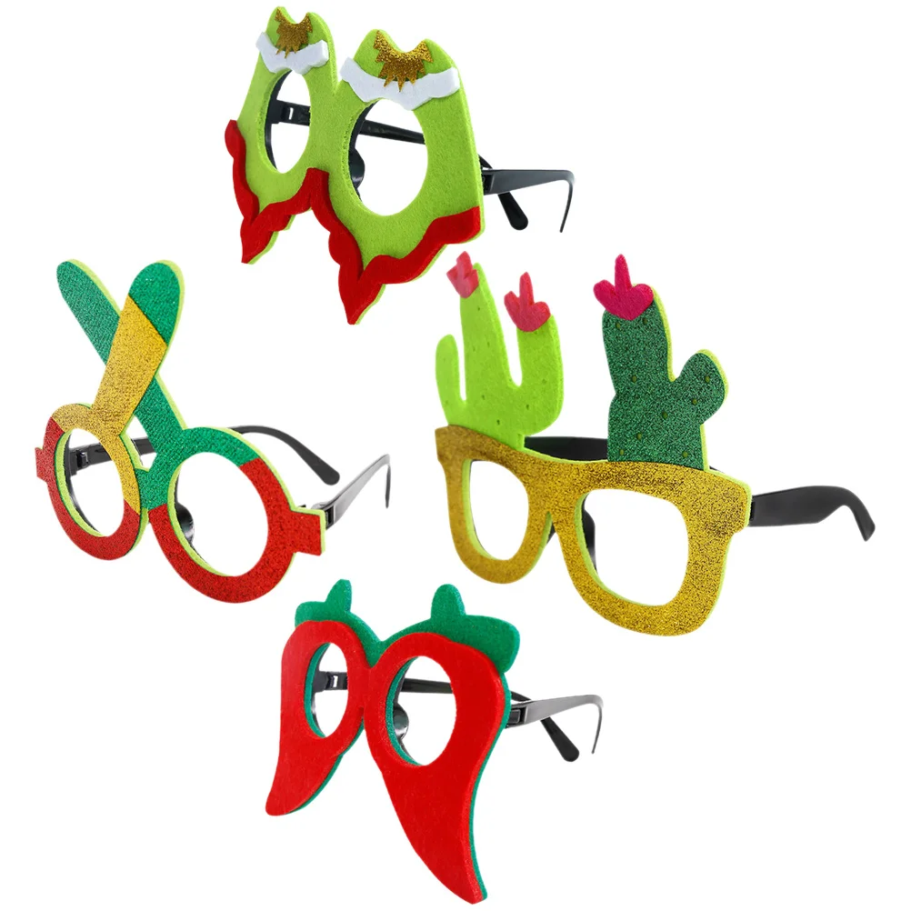 4 قطعة إطارات الحفلات المكسيكية كرنفال النظارات الجدة نظارات الحفلات الدعائم صور الدعائم مهرجان زي الملحقات #2